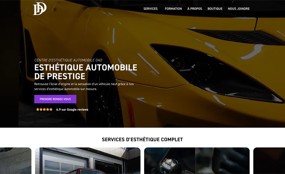 Dad Auto Detail Site Web